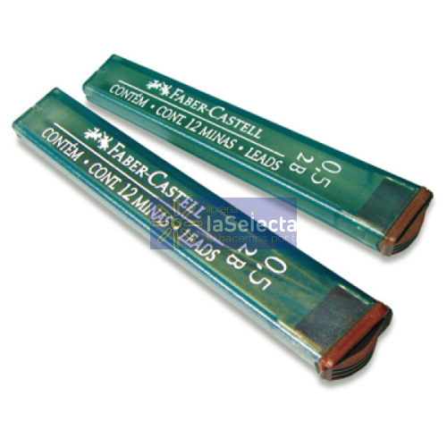 MINA 0.5 2B 12 UNIDADES FABER CASTELL